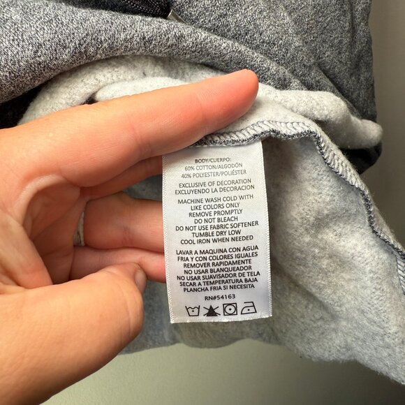 Calvin Klein Women's Fleece Lined Hoodie Sweatshirt Cropped Gray Size XXL - Picture 4 of 7